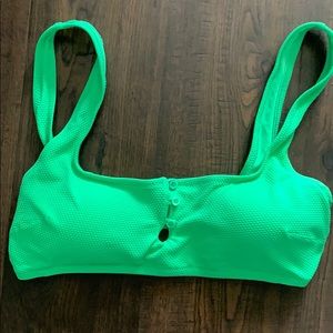 American Eagle/Aerie neon green bathing suit top